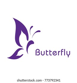 abstract creative butterfly logo design