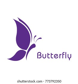 abstract creative butterfly logo design