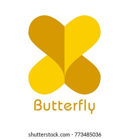 abstract creative butterfly logo template