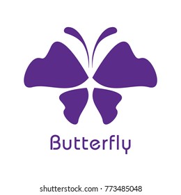 abstract creative butterfly logo template