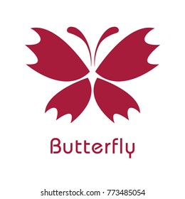 abstract creative butterfly logo template