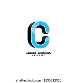 Abstract Creative C Symbol Logo Design Vector