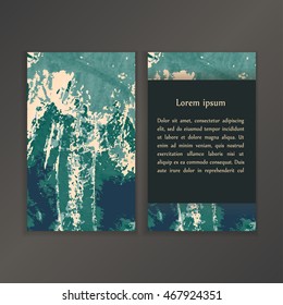 Abstract creative card templates. Weddings, menu, invitations, birthday, business cards with marble texture in trendy colors.