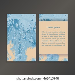 Abstract creative card templates. Weddings, menu, invitations, birthday, business cards with marble texture in trendy colors.