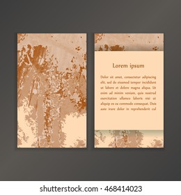 Abstract creative card templates. Weddings, menu, invitations, birthday, business cards with marble texture in trendy colors.