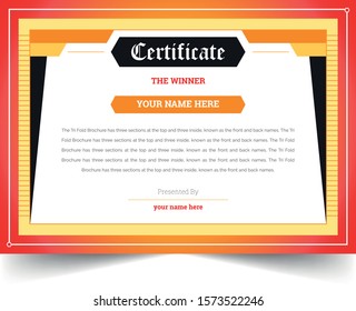 abstract creative certificate design luxury and pattern shape unique creative theme for achievement for any course of paper certified for success