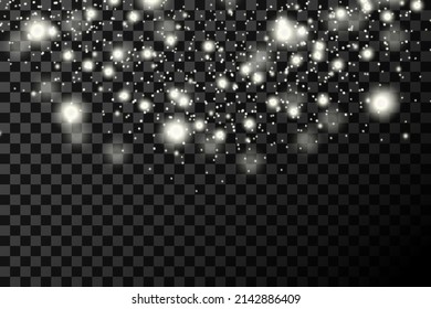 
Abstrakte, kreative Weihnachten, die Schnee fallen, einzeln auf dem Hintergrund. Vektorgrafik Clipart Kunst für Weihnachtsgeschmack. Konzeptionelle Idee für ein Design-Element. Realistische Schneeflocke. Winter für