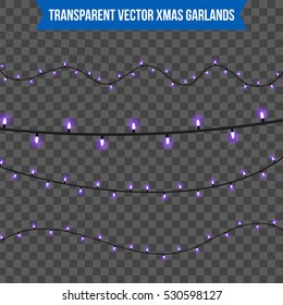 Abstract creative christmas garland light isolated on background. template. Vector illustration clipart art for Xmas holiday decoration. Concept idea design element. Realistic luminous bulb. Glow lamp