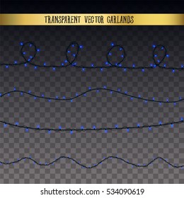 Abstract creative christmas garland light isolated on background. template. Vector illustration clipart art for Xmas holiday decoration. Concept idea design element. Realistic luminous bulb. Glow lamp
