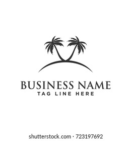 abstract creative coconut tree