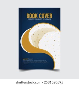 Abstract creative and colorful book cover template, cover design, book cover, book design, book cover design