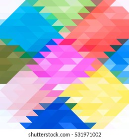 Abstract creative colorful geometric modern background with triangles, mosaic texture, vector illustration