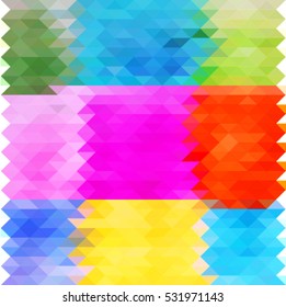 abstract creative colorful geometric pattern texture mosaic of triangles, vector illustration