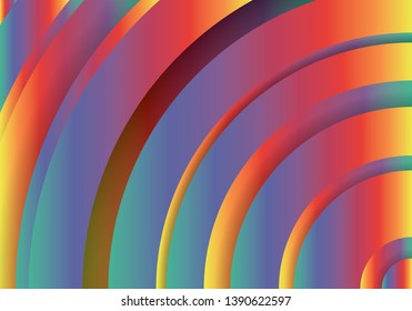 Abstract creative colorful geometric wallpaper for banner, cover, card. Vector illustration