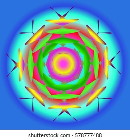 Abstract creative colorful shapes