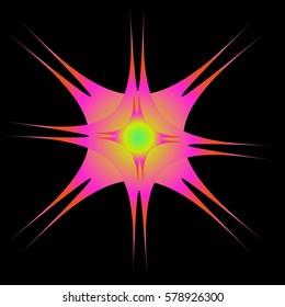 Abstract creative colorful shapes