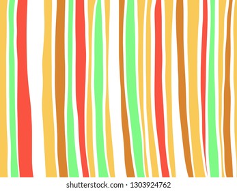 Abstract creative colorful vertical stripes banner graphic design background. Art color pattern geometric line, shape in trendy retro style for brochure, poster, cover, card, template. Vector EPS10