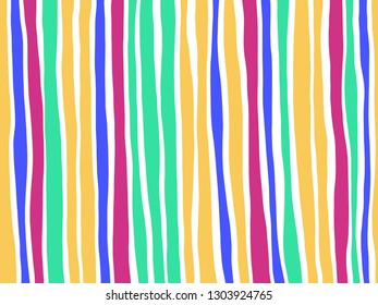 Abstract creative colorful vertical stripes banner graphic design background. Art color pattern geometric line, shape in trendy retro style for brochure, poster, cover, card, template. Vector EPS10