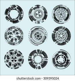 Abstract creative concep technology.set  of vector