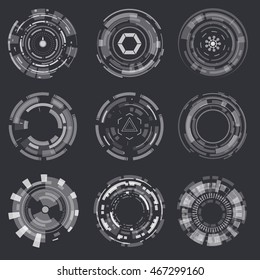 Abstract creative concep technology.set of vector