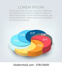 Abstract Creative concept background. Infographic design template. Business concept. Vector illustration EPS 10 for your design.