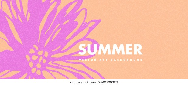 Abstract creative concept of colorful summer cards with flowers. Bright modern art vector texture background for ads, banner, cover, label, poster, sales, social media, flyer. Ideal template design.