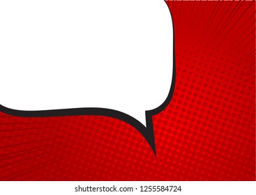 Abstract creative concept comic pop art style blank, layout template with clouds beams. For sale banner, empty speech bubble