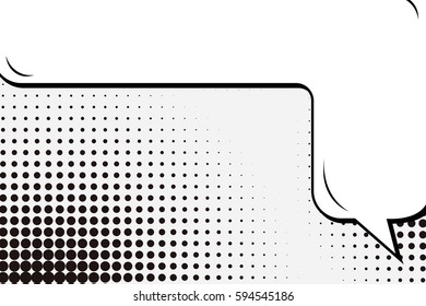 Abstract creative concept comic pop art style blank, layout template with clouds beams and isolated dots background. For sale banner, empty speech bubble set, vector illustration halftone book design