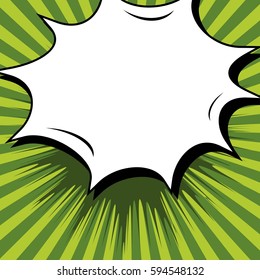 Abstract creative concept comic pop art style blank, layout template with clouds beams and isolated dots background. For sale banner, empty speech bubble set, vector illustration halftone book design