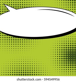 Abstract creative concept comic pop art style blank, layout template with clouds beams and isolated dots background. For sale banner, empty speech bubble set, vector illustration halftone book design