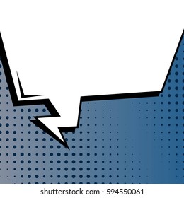 Abstract creative concept comic pop art style blank, layout template with clouds beams and isolated dots background. For sale banner, empty speech bubble set, vector illustration halftone book design