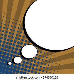 Abstract creative concept comic pop art style blank, layout template with clouds beams and isolated dots background. For sale banner, empty speech bubble set, vector illustration halftone book design