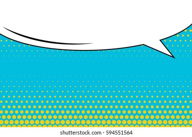 Abstract creative concept comic pop art style blank, layout template with clouds beams and isolated dots background. For sale banner, empty speech bubble set, vector illustration halftone book design