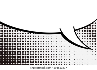 Abstract creative concept comic pop art style blank, layout template with clouds beams and isolated dots background. For sale banner, empty speech bubble set, vector illustration halftone book design