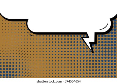 Abstract creative concept comic pop art style blank, layout template with clouds beams and isolated dots background. For sale banner, empty speech bubble set, vector illustration halftone book design