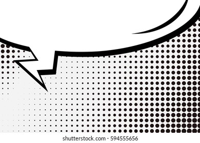 Abstract creative concept comic pop art style blank, layout template with clouds beams and isolated dots background. For sale banner, empty speech bubble set, vector illustration halftone book design
