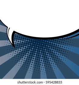 Abstract creative concept comic pop art style blank, layout template with clouds beams and isolated dots background. For sale banner, empty speech bubble set, vector illustration halftone book design