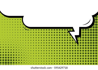 Abstract creative concept comic pop art style blank, layout template with clouds beams and isolated dots background. For sale banner, empty speech bubble set, vector illustration halftone book design