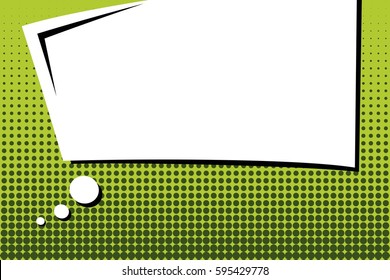 Abstract creative concept comic pop art style blank, layout template with clouds beams and isolated dots background. For sale banner, empty speech bubble set, vector illustration halftone book design