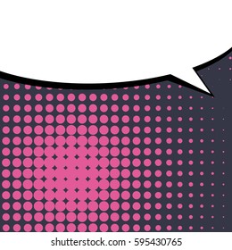 Abstract creative concept comic pop art style blank, layout template with clouds beams and isolated dots background. For sale banner, empty speech bubble set, vector illustration halftone book design