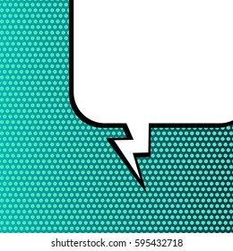 Abstract creative concept comic pop art style blank, layout template with clouds beams and isolated dots background. For sale banner, empty speech bubble set, vector illustration halftone book design