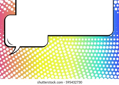 Abstract creative concept comic pop art style blank, layout template with clouds beams and isolated dots background. For sale banner, empty speech bubble set, vector illustration halftone book design