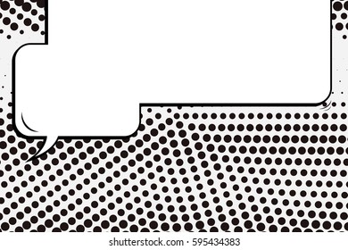 Abstract creative concept comic pop art style blank, layout template with clouds beams and isolated dots background. For sale banner, empty speech bubble set, vector illustration halftone book design