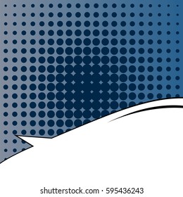 Abstract creative concept comic pop art style blank, layout template with clouds beams and isolated dots background. For sale banner, empty speech bubble set, vector illustration halftone book design