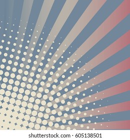 Abstract creative concept comic pop art style blank, layout template with clouds beams and isolated dots background. For sale banner, empty speech bubble set, vector illustration halftone book design
