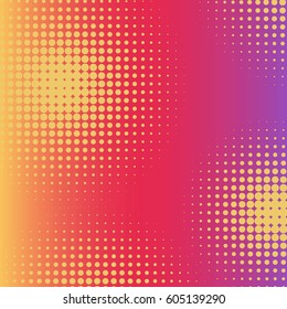 Abstract creative concept comic pop art style blank, layout template with clouds beams and isolated dots background. For sale banner, empty speech bubble set, vector illustration halftone book design