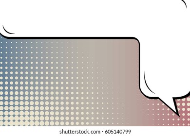 Abstract creative concept comic pop art style blank, layout template with clouds beams and isolated dots background. For sale banner, empty speech bubble set, vector illustration halftone book design