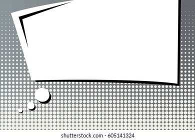 Abstract creative concept comic pop art style blank, layout template with clouds beams and isolated dots background. For sale banner, empty speech bubble set, vector illustration halftone book design