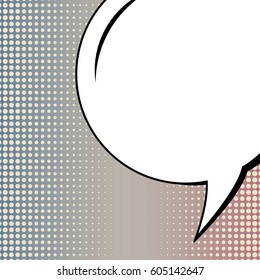 Abstract creative concept comic pop art style blank, layout template with clouds beams and isolated dots background. For sale banner, empty speech bubble set, vector illustration halftone book design
