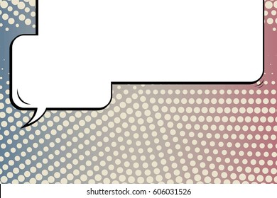 Abstract creative concept comic pop art style blank, layout template with clouds beams and isolated dots background. For sale banner, empty speech bubble set, vector illustration halftone book design